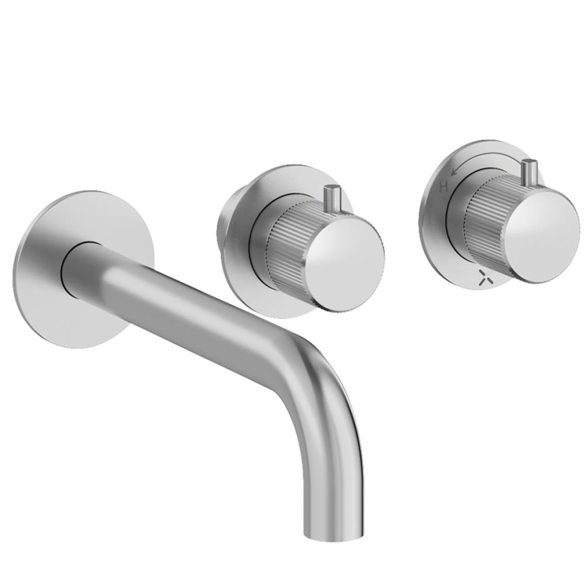 Cutout image of Crosswater Module 3ONE6 Stainless Steel Dual Outlet Shower Valve & Bath Spout